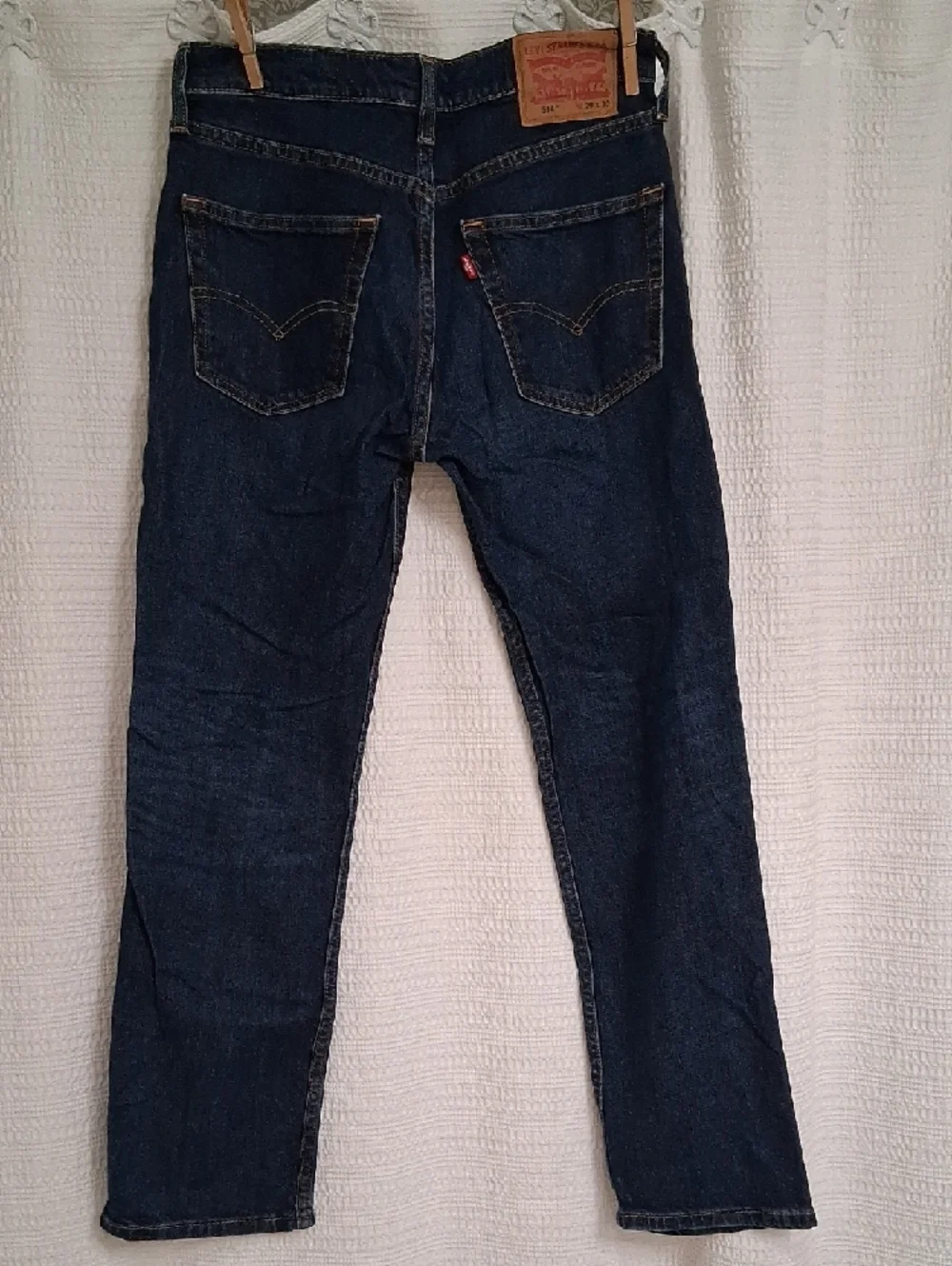 Levi's 514 Straight Fit Dark Blue Jeans 29 X 30